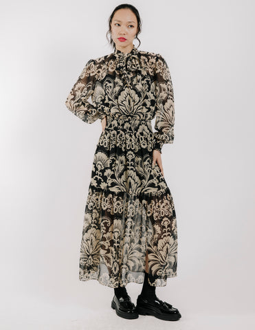 Helena paisley dress