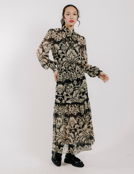 Helena paisley dress