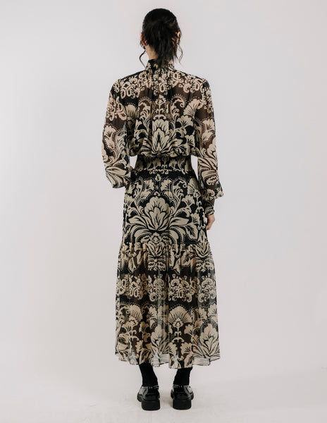 Helena paisley dress