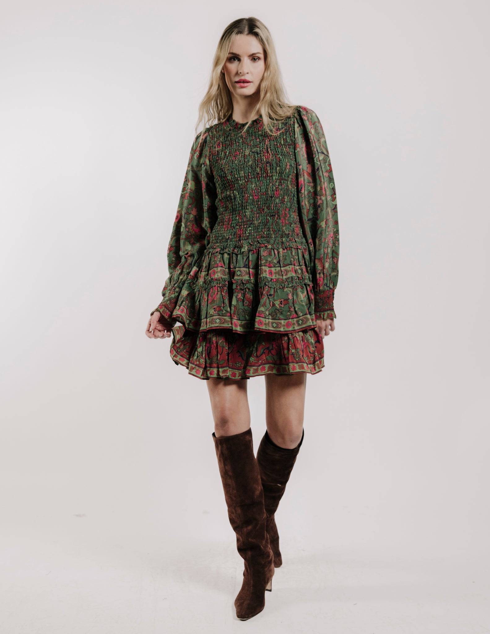 Ivey floral mini dress