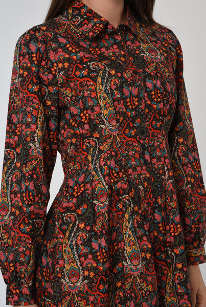 Harlequin western mini dress