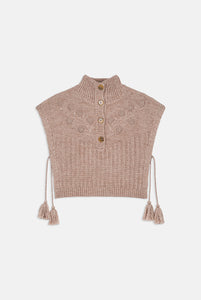 Oatmeal poncho sweater