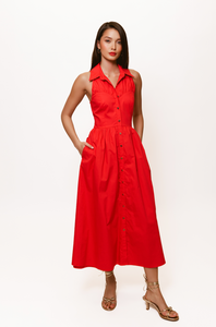 Vivian red sweet heart dress