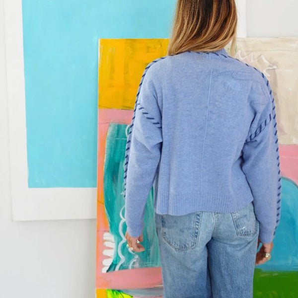 Sienna blue cashmere cardigan