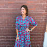 Catherine Garnet Swirl Dress