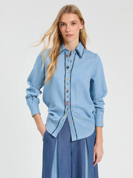 Denim meme button down