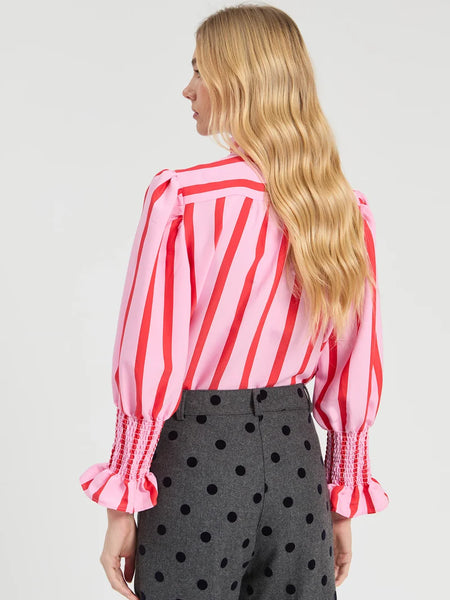 Candy striped blouse