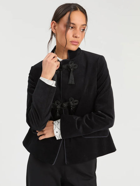 Black velvet palace dinner jacket