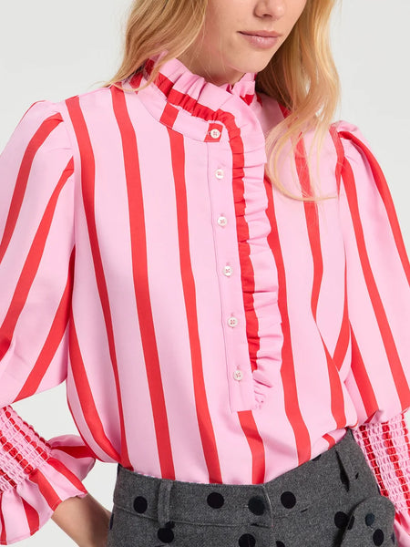 Candy striped blouse