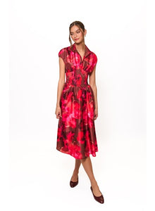Trevy floral midi dress