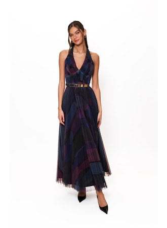 Halter Tulle Maxi