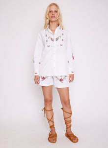 White Embroidery Top