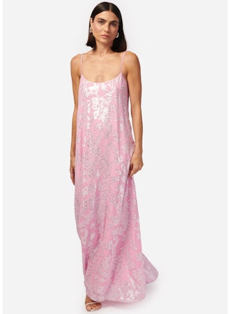 Pink Metallic Dress