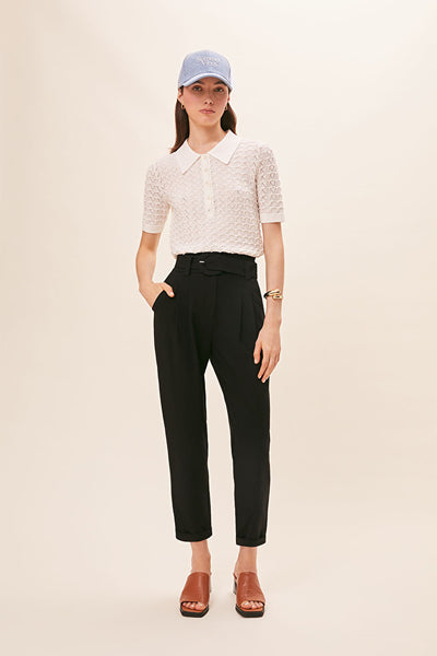 Tory Collared Short Sleeve Knit