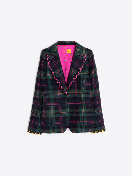 Hilary plaid blazer