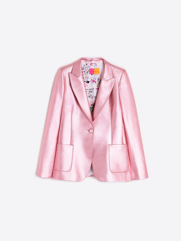 Pink Metallica blazer