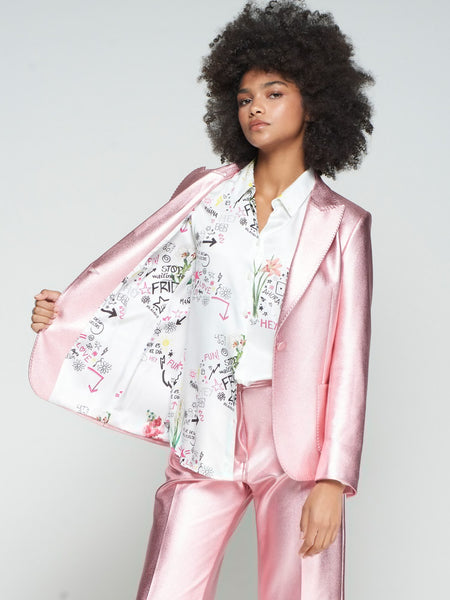 Pink Metallica blazer