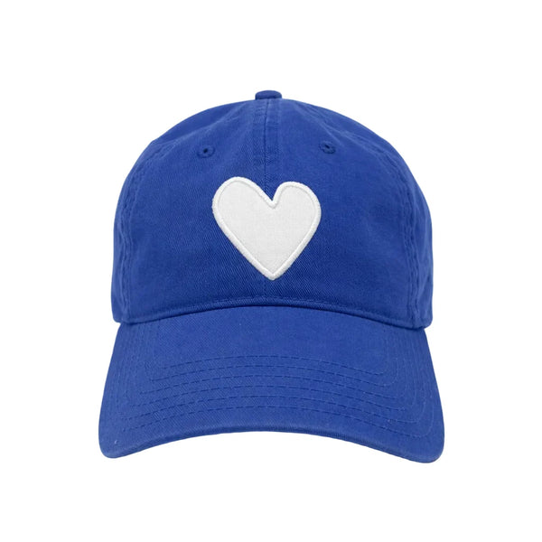 Baseball hat heart patch