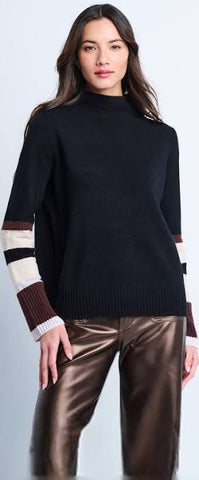 Cuff Luck Black Sweater