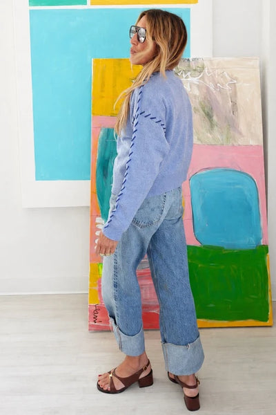Sienna blue cashmere cardigan