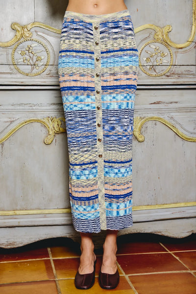 Space knit skirt