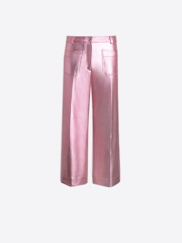 Pink metallic pants
