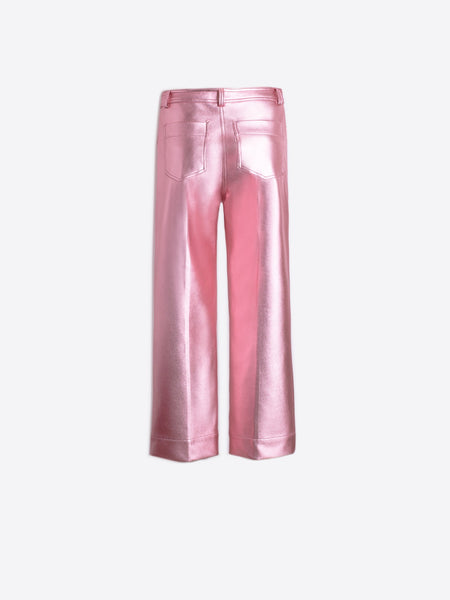Pink metallic pants