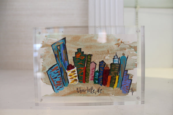 Charlotte skyline acrylic frames | Chosen Women's Apparel